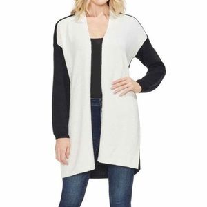 Vince Camuto ColorBlock Longline Knit Cardigan NWT